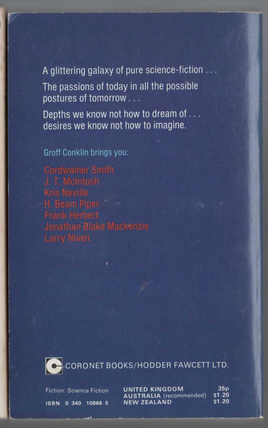 Geoff Conklin (edits) 7-TRIPS THROUGH TIME AND SPACE magnified rear book cover image