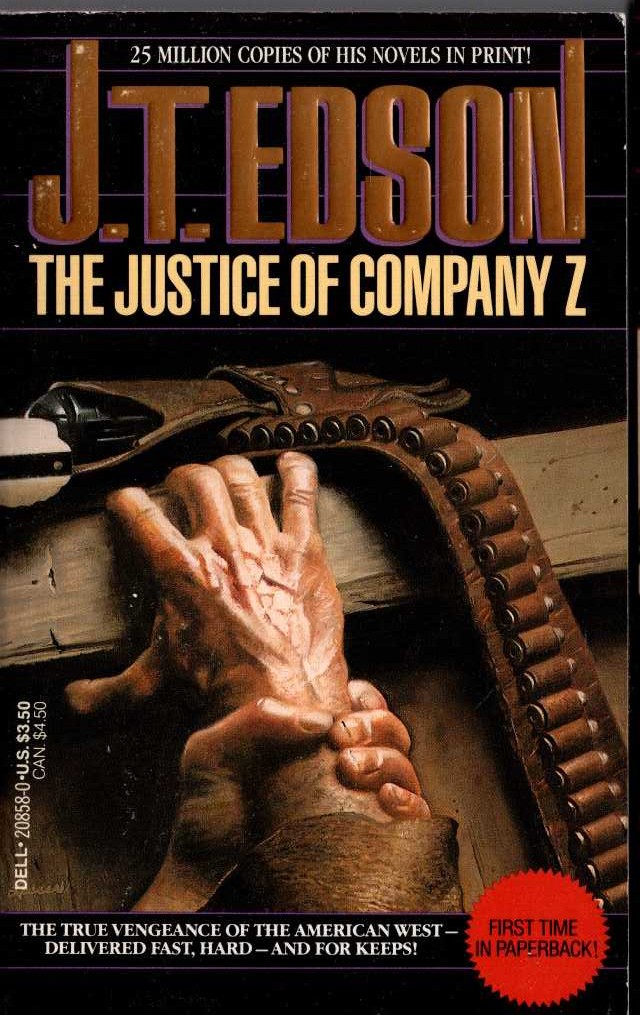 J.T. Edson  THE JUSTICE OF COMPANY 'Z' front book cover image