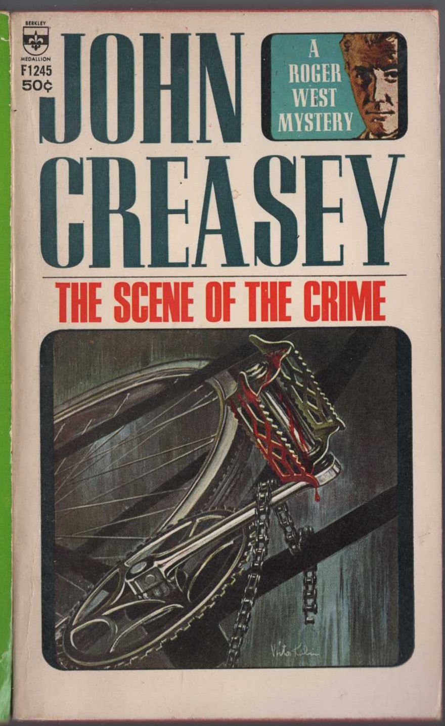 John Creasey  THE SCENE OF THE CRIME (Roger West) front book cover image