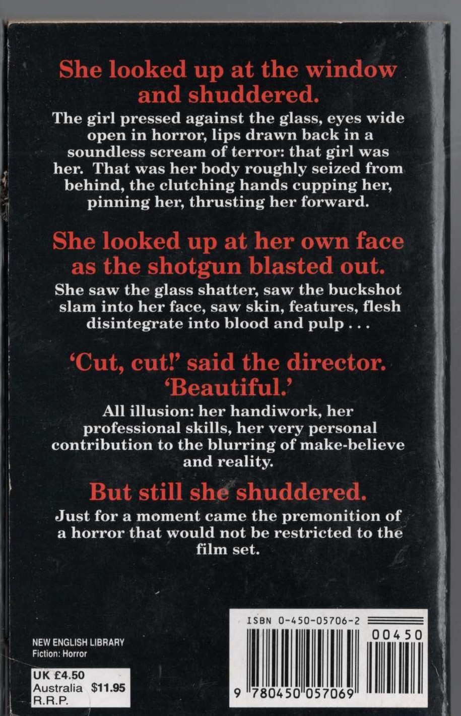 Richard Laymon  NIGHT SHOW magnified rear book cover image