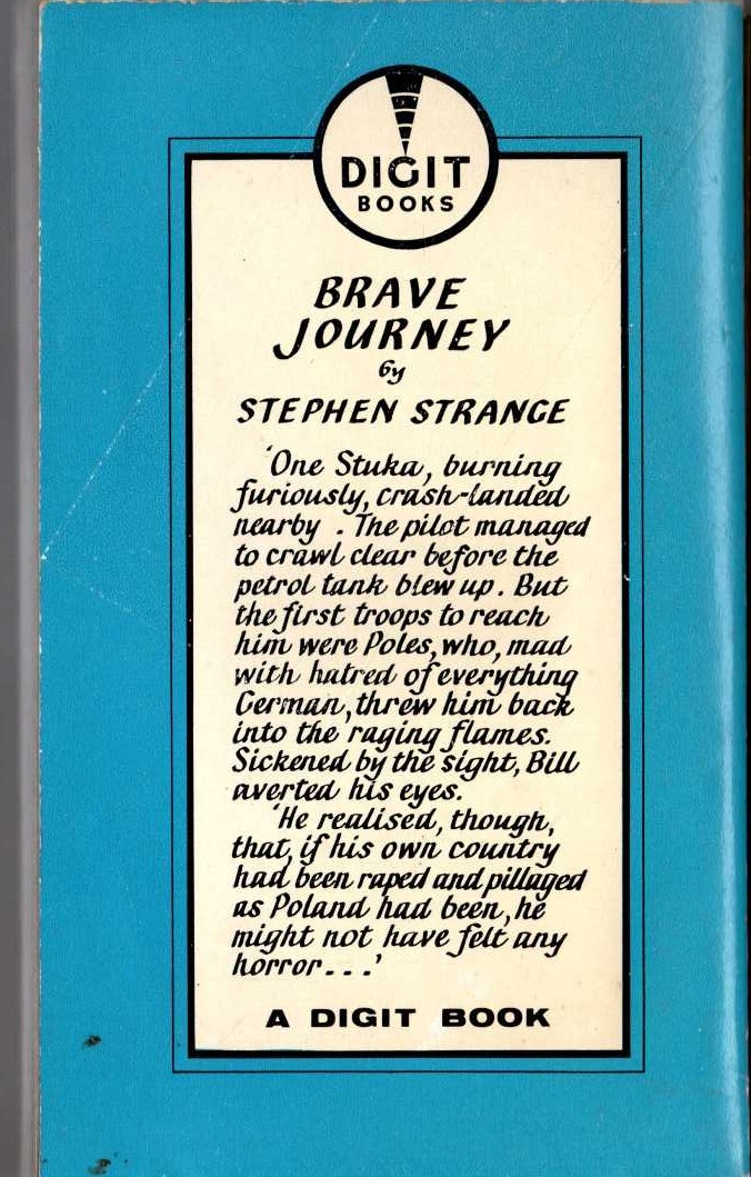 Stephen Strange  BRAVE JOURNEY magnified rear book cover image