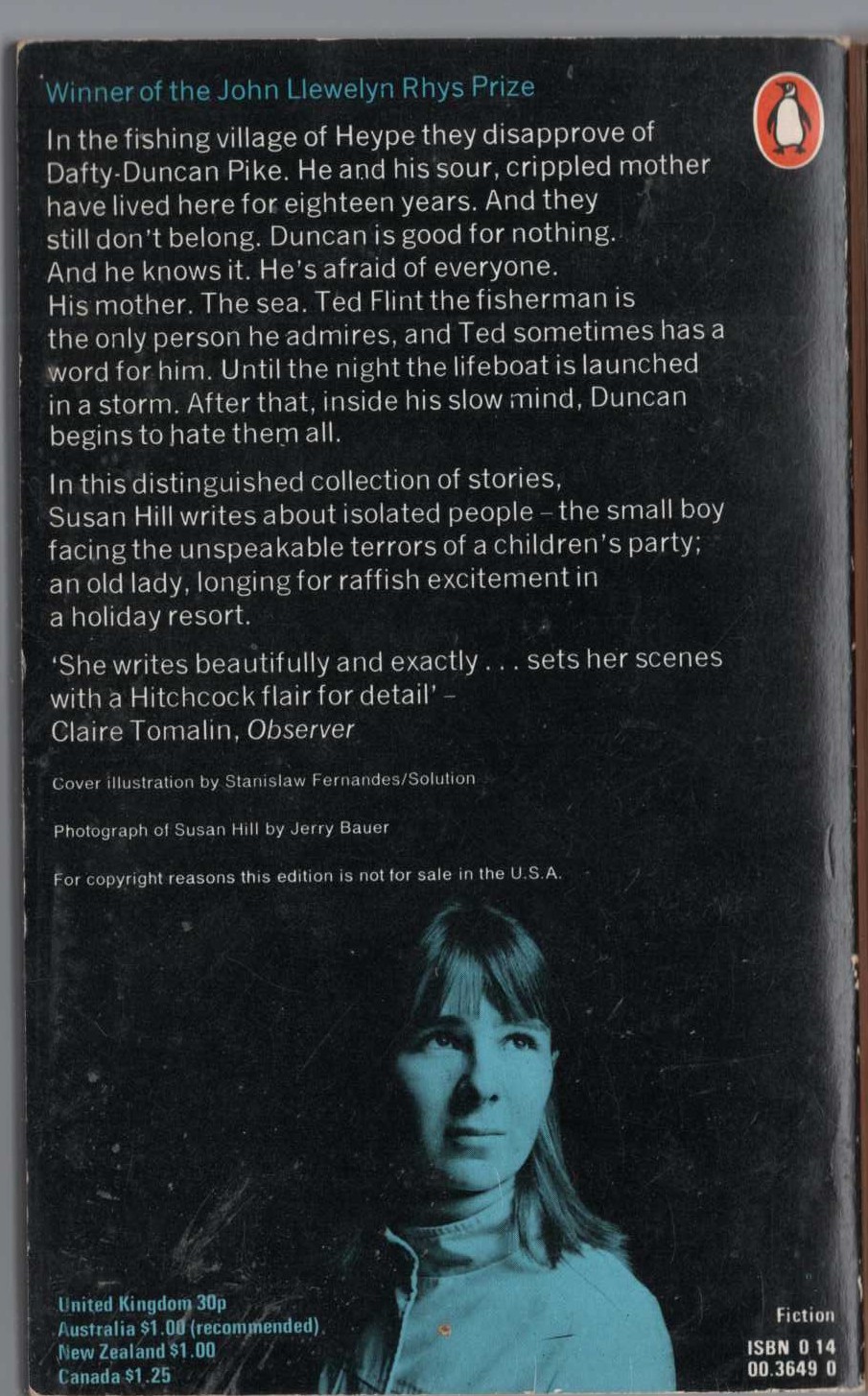 Susan Hill  THE ALBATROSS and other stories magnified rear book cover image