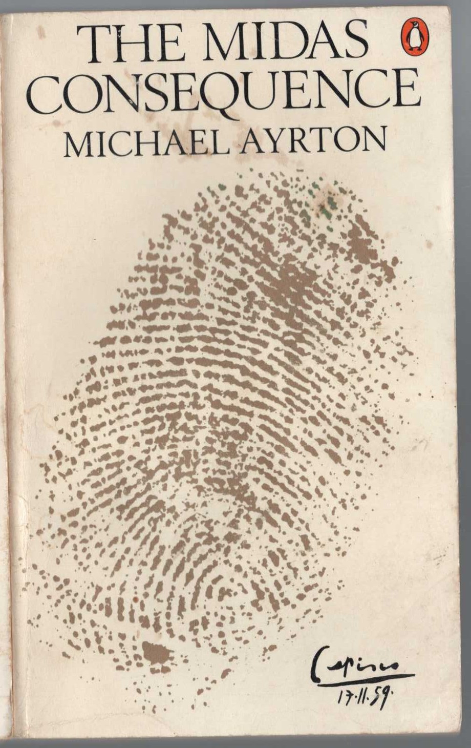Michael Ayrton  THE MIDAS CONSEQUENCE front book cover image