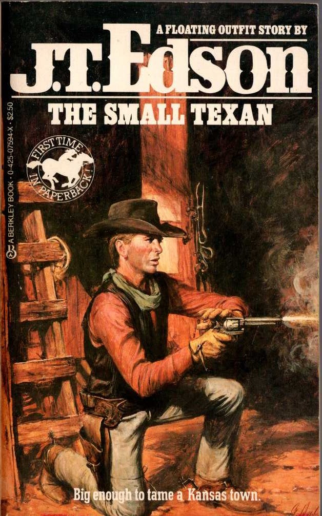 J.T. Edson  THE SMALL TEXAN front book cover image