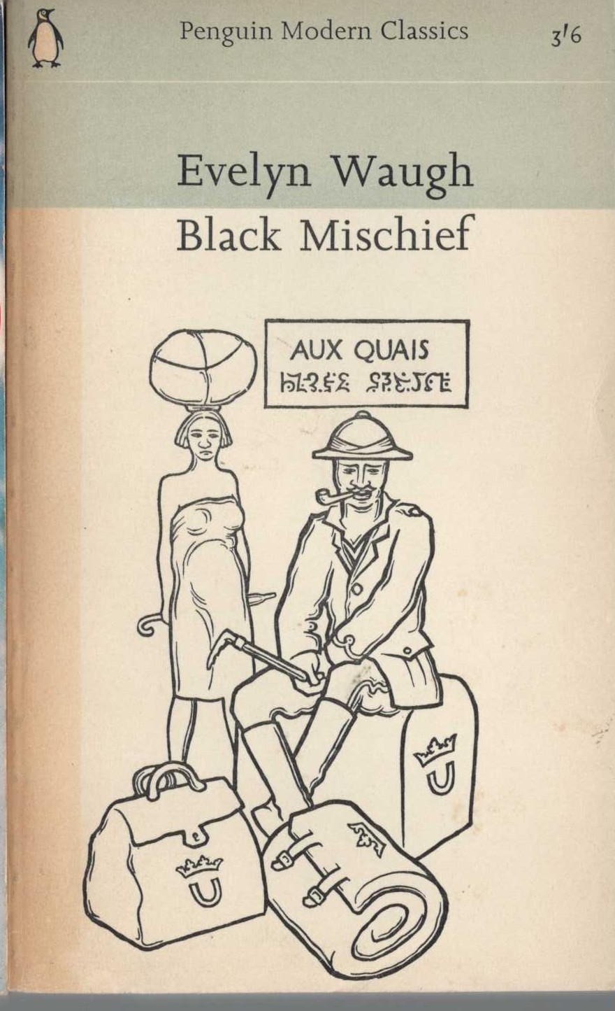 Evelyn Waugh  BLACK MISCHIEF front book cover image