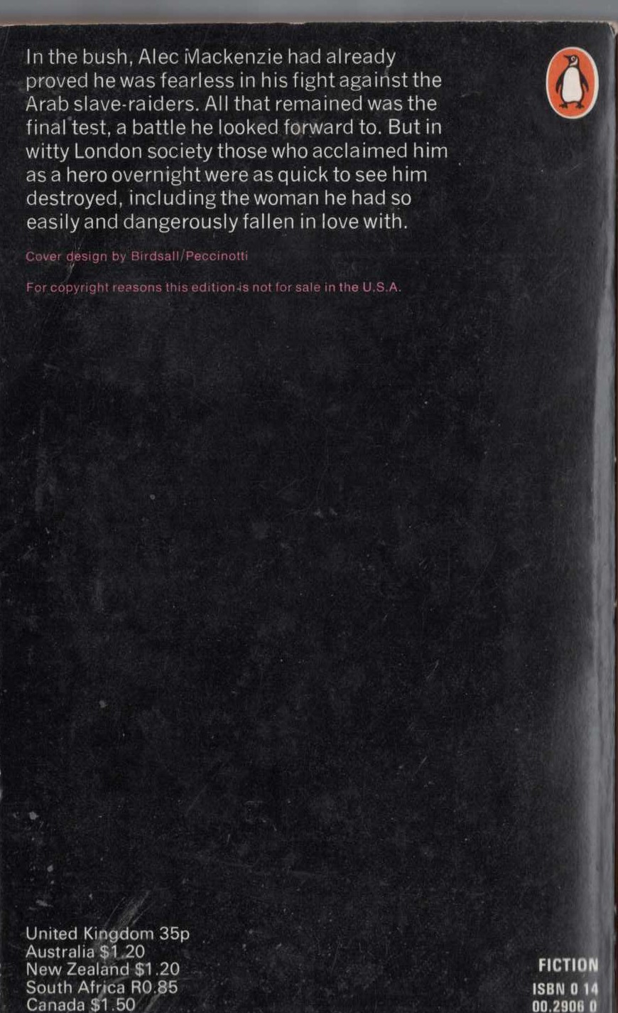 W.Somerset Maugham  THE EXPLORER magnified rear book cover image