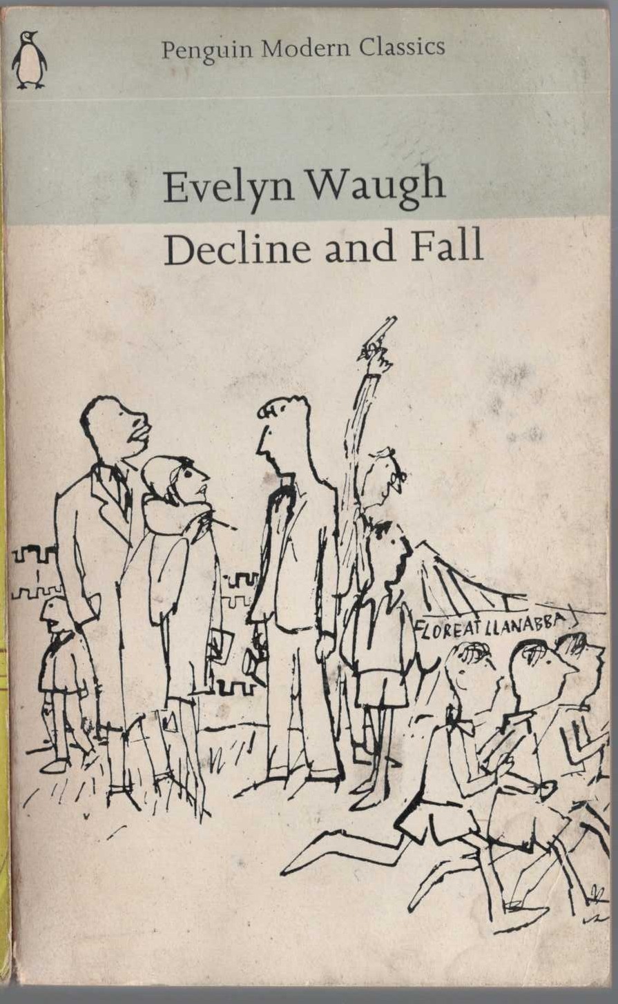 Evelyn Waugh  DECLINE AND FALL front book cover image