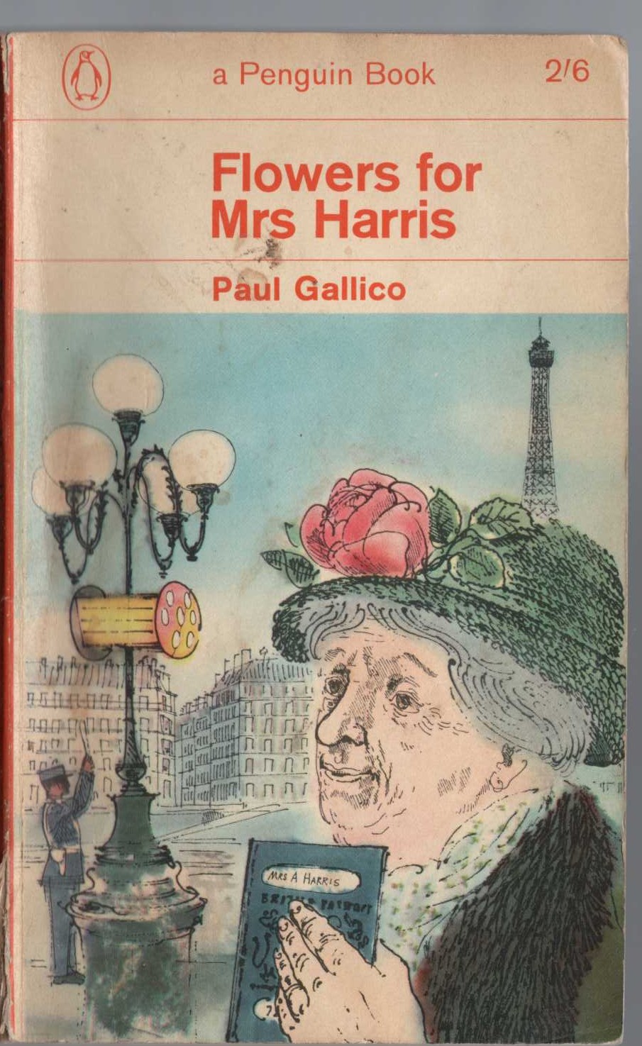 Paul Gallico  FLOWERS FOR MRS HARRIS front book cover image
