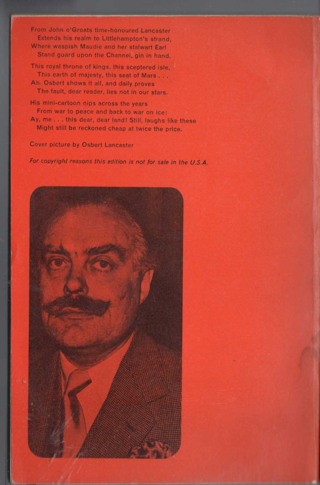 Osbert Lancaster  THE PENGUIN OSBERT LANCASTER magnified rear book cover image