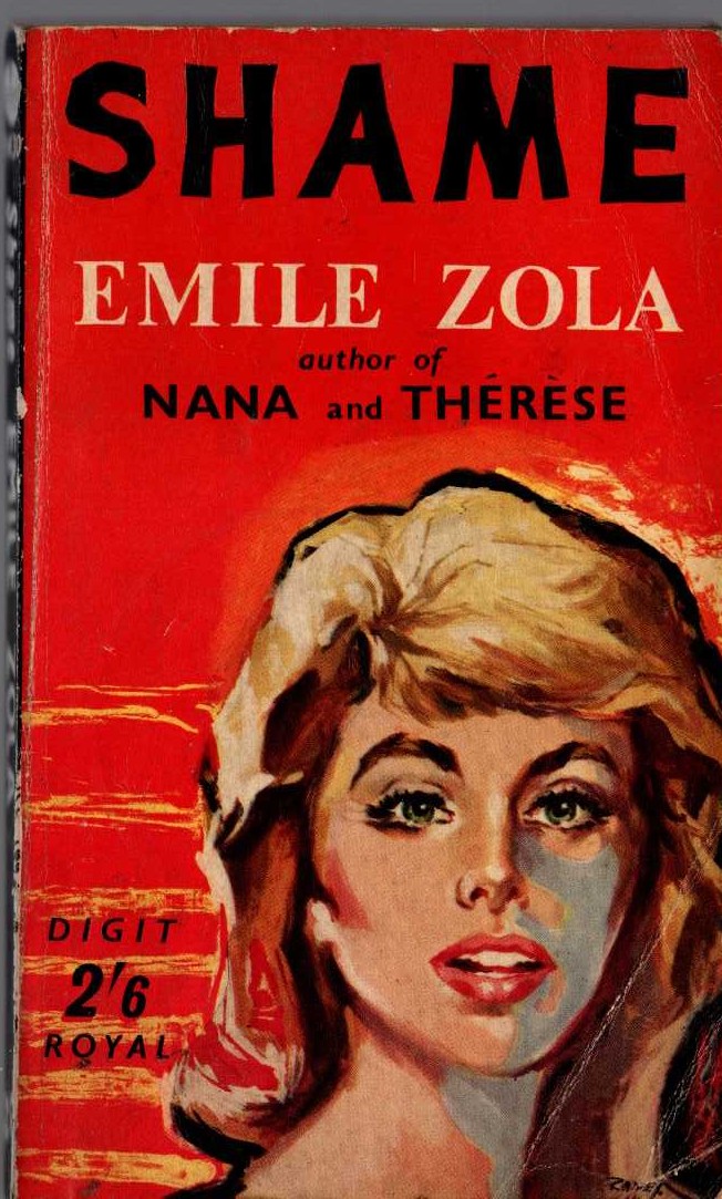 Emile Zola  SHAME front book cover image