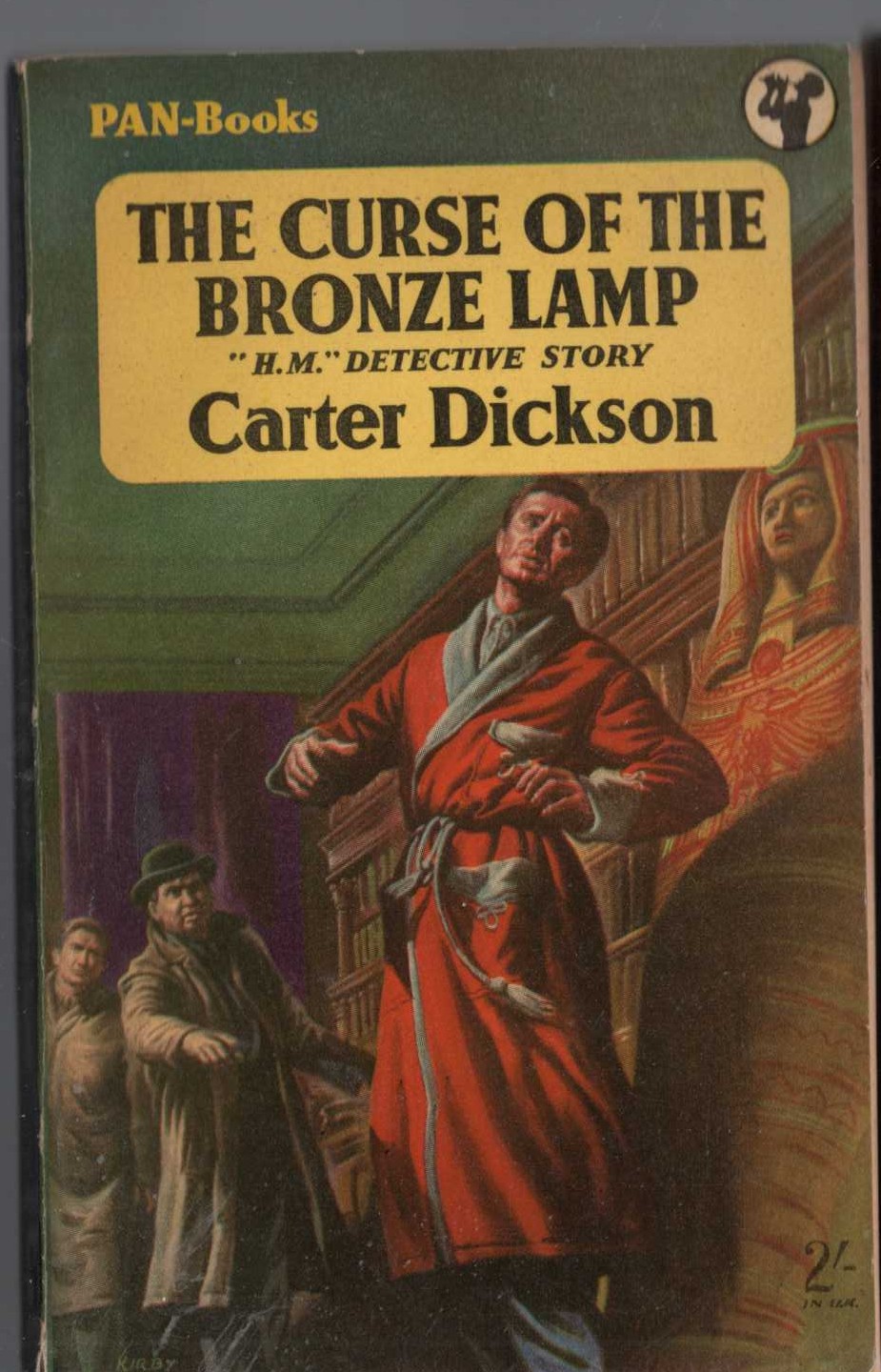 Carter Dickson  THE CURSE OF THE BRONZE LAMP front book cover image