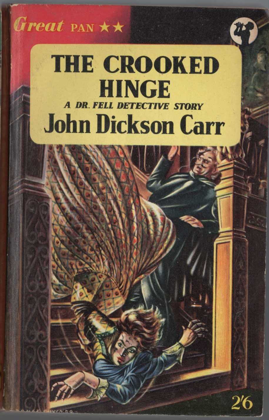 John Dickson Carr  THE CROOKED HINGE front book cover image