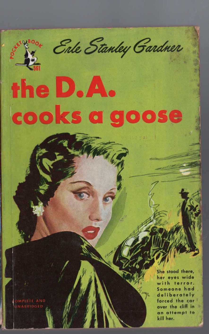 Erle Stanley Gardner  THE D.A. COOKS A GOOSE front book cover image