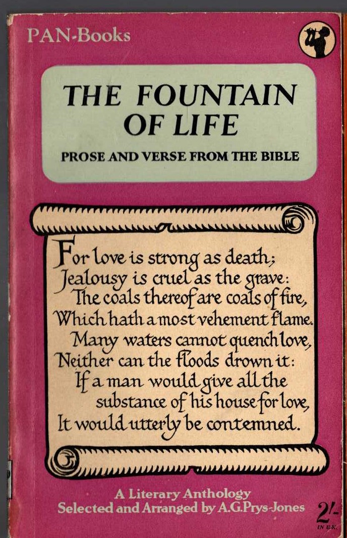 A.G. Prys-Jones (Selects_and_arranges) THE FOUNTAIN OF LIFE. Prose and Verse from the Bible front book cover image