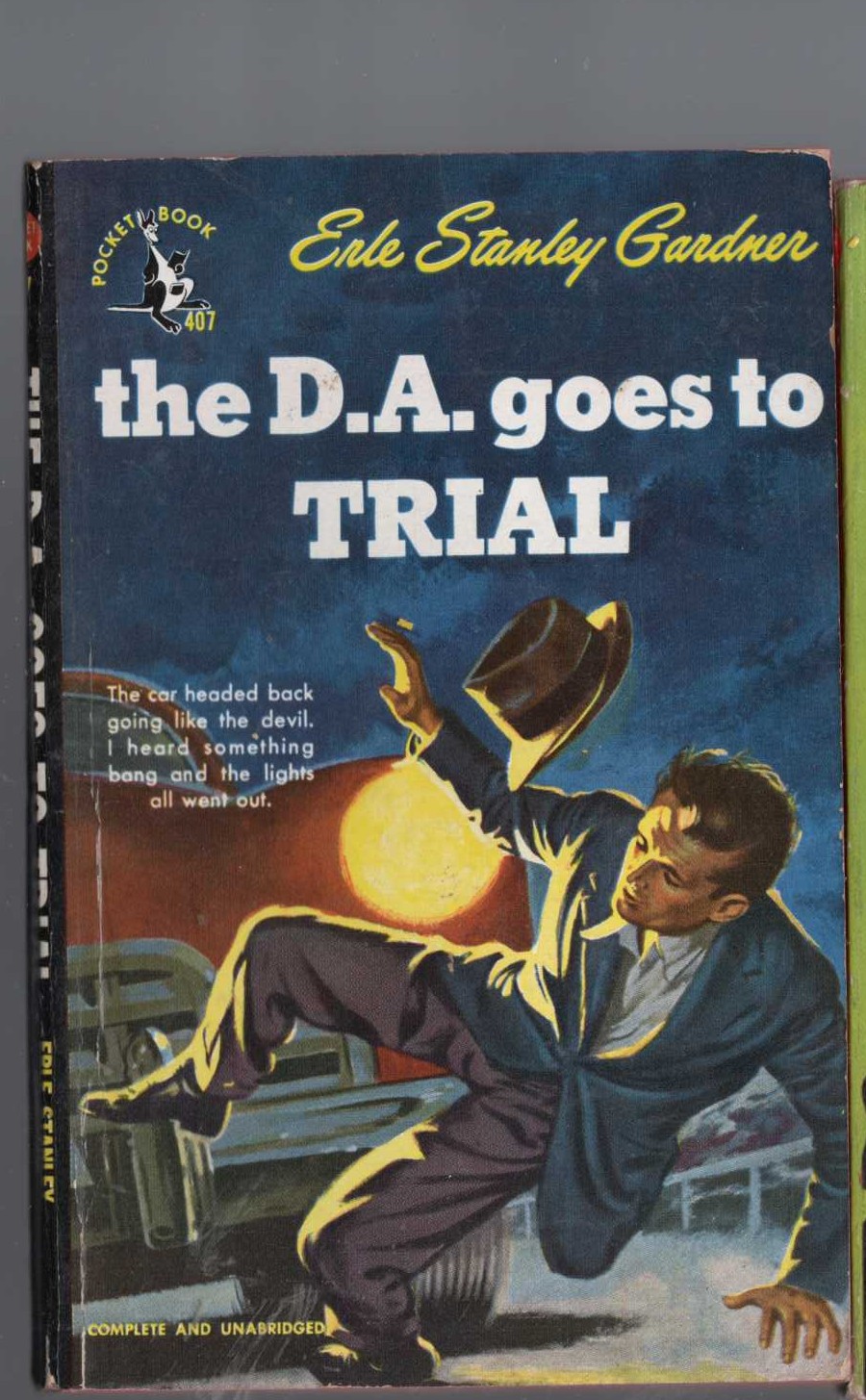 Erle Stanley Gardner  THE D.A. GOES TO TRIAL front book cover image