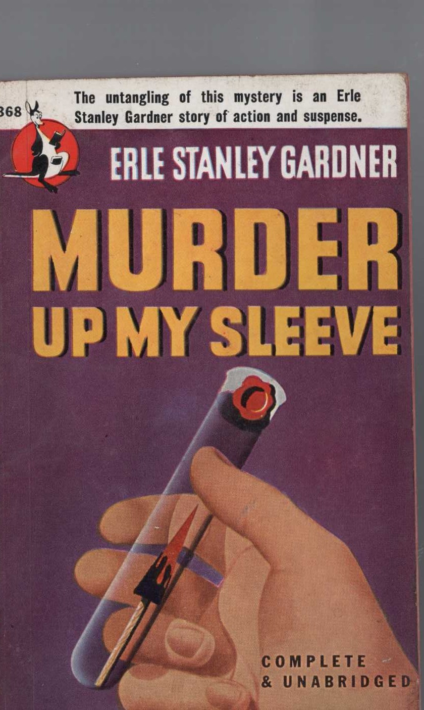 Erle Stanley Gardner  MURDER UP MY SLEEVE front book cover image