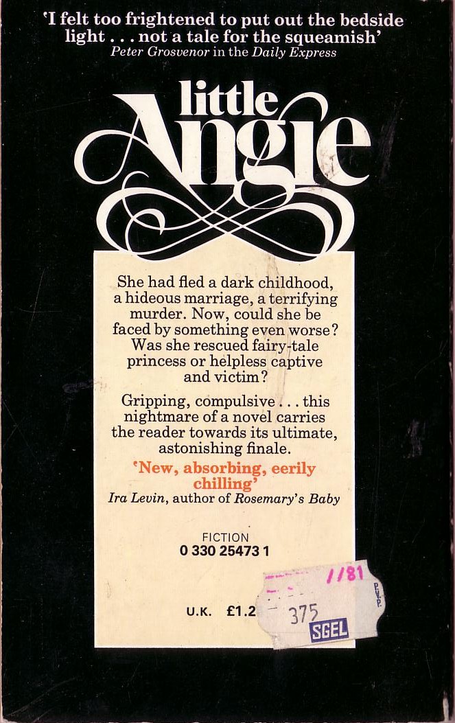 Emma Cave  LITTLE ANGIE magnified rear book cover image