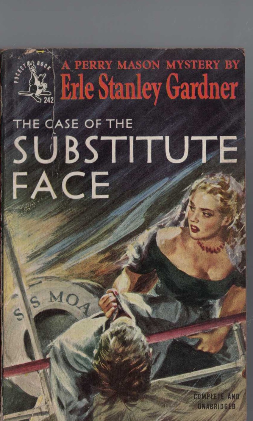 Erle Stanley Gardner  THE CASE OF THE SUBSTITUTE FACE front book cover image