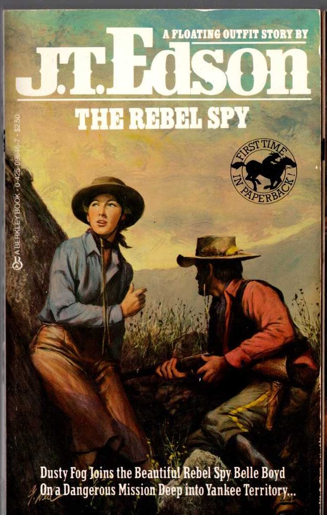 J.T. Edson  THE REBEL SPY front book cover image