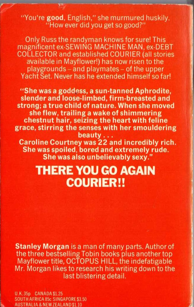 Stanley Morgan  COME AGAIN COURIER magnified rear book cover image