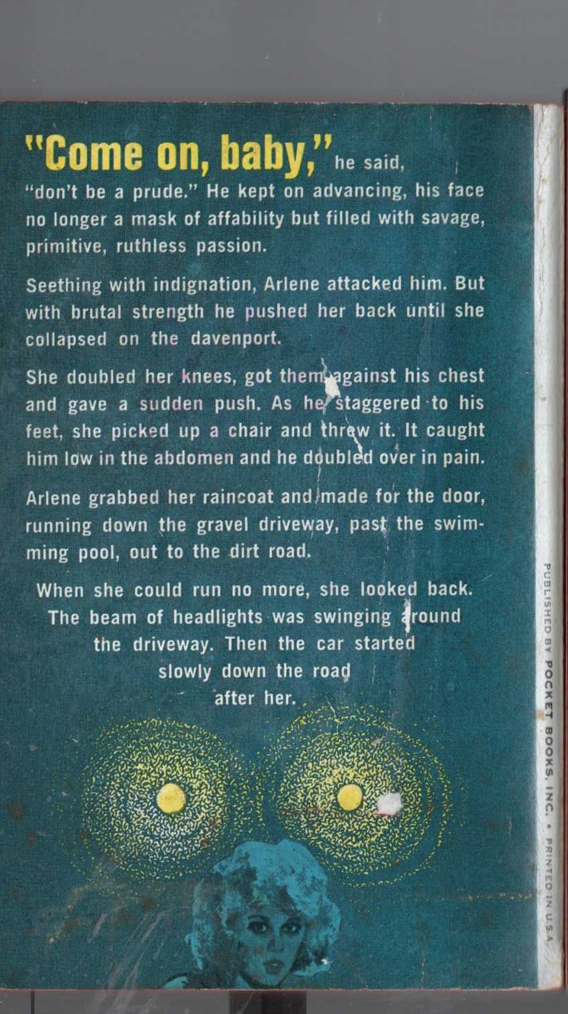 Erle Stanley Gardner  THE CASE OF THE WAYLAID WOLF magnified rear book cover image