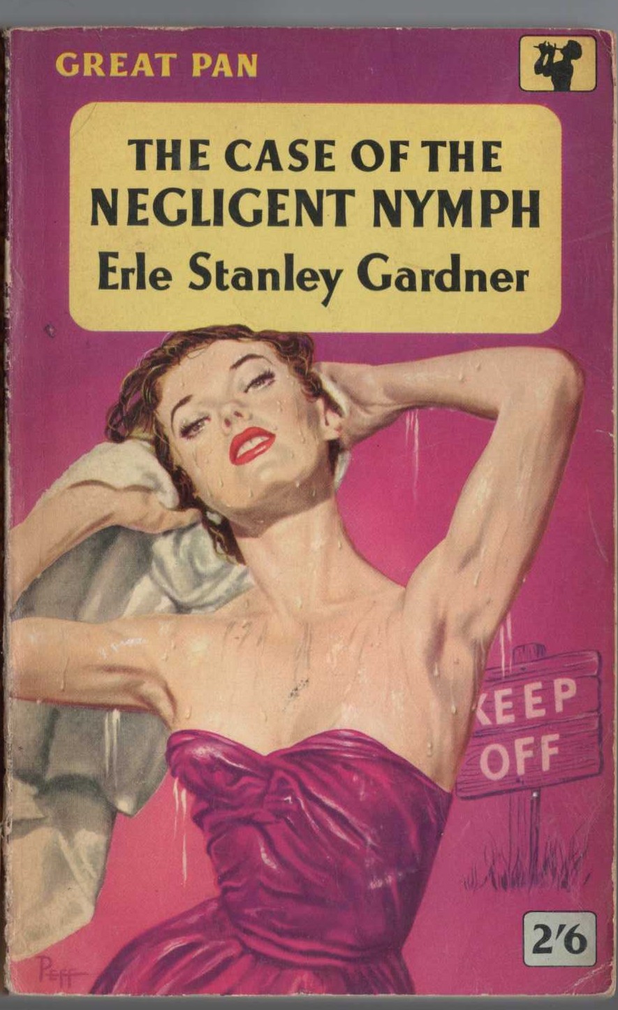 Erle Stanley Gardner  THE CASE OF THE NEGLIGENT NYMPH front book cover image