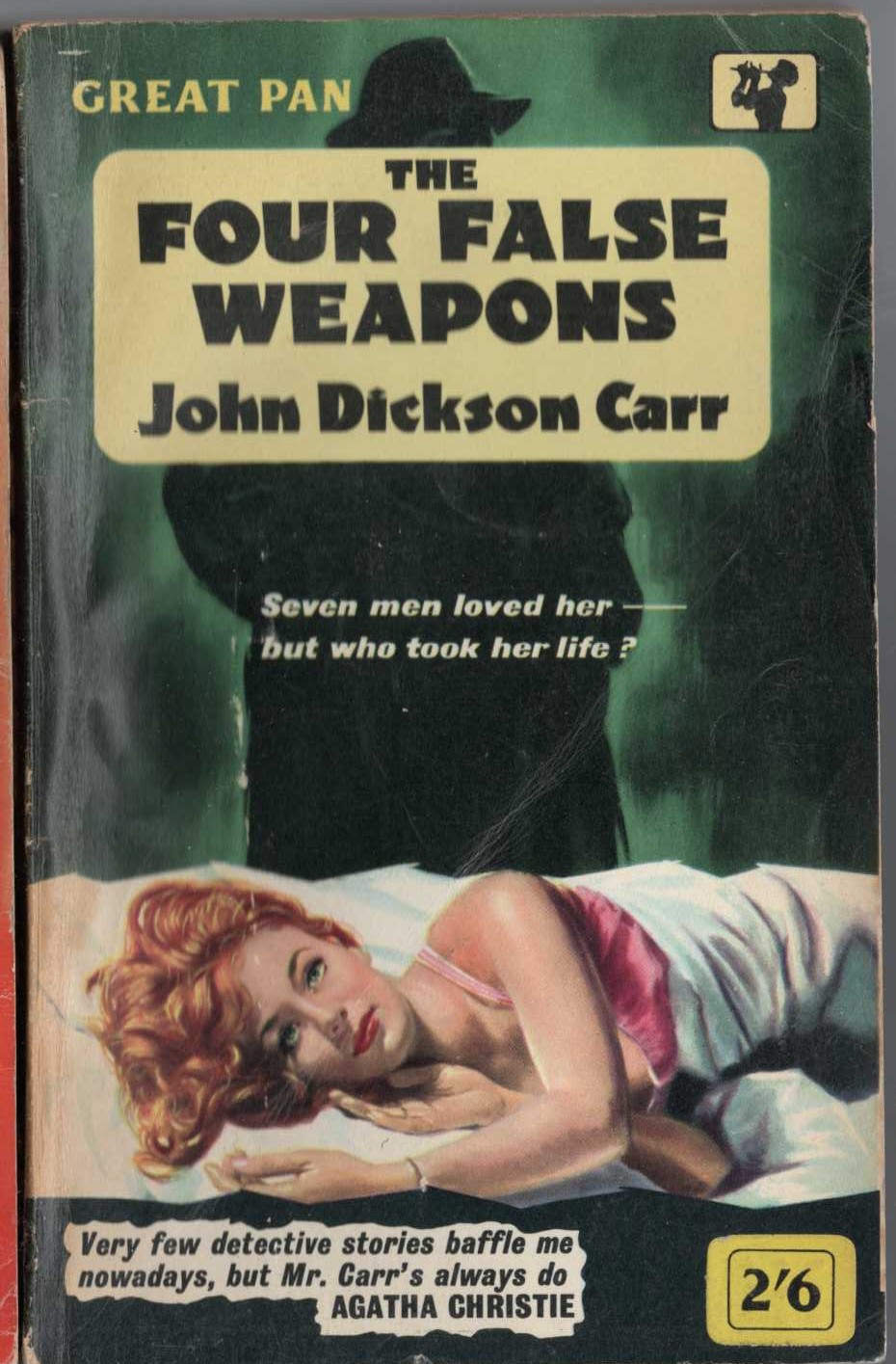 John Dickson Carr  THE FOUR FALSE WEAPONS front book cover image