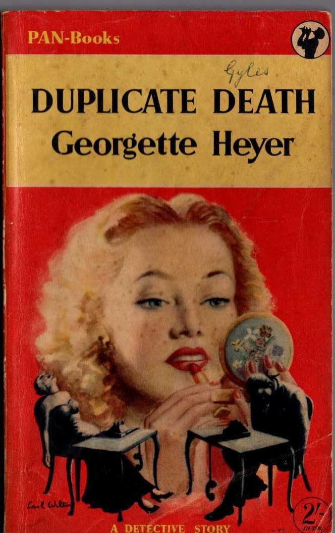 Georgette Heyer  DUPLICATE DEATH front book cover image