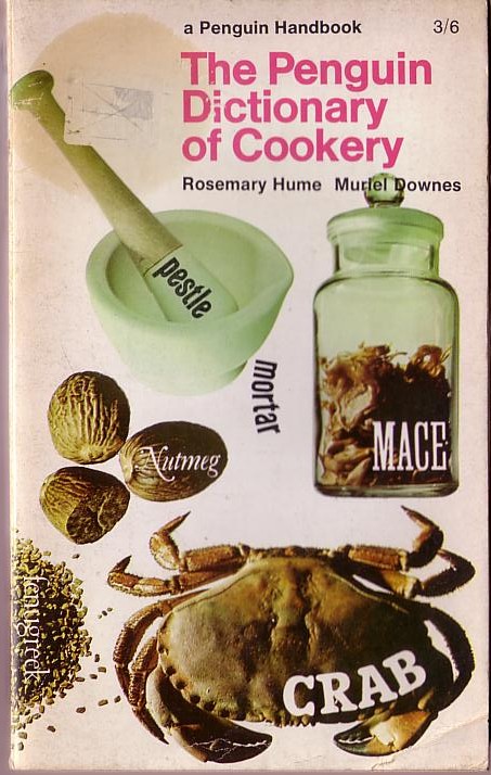 The PENGUIN DICTIONARY OF COOKERY by Rosemary Hume & Muriel Downes front book cover image