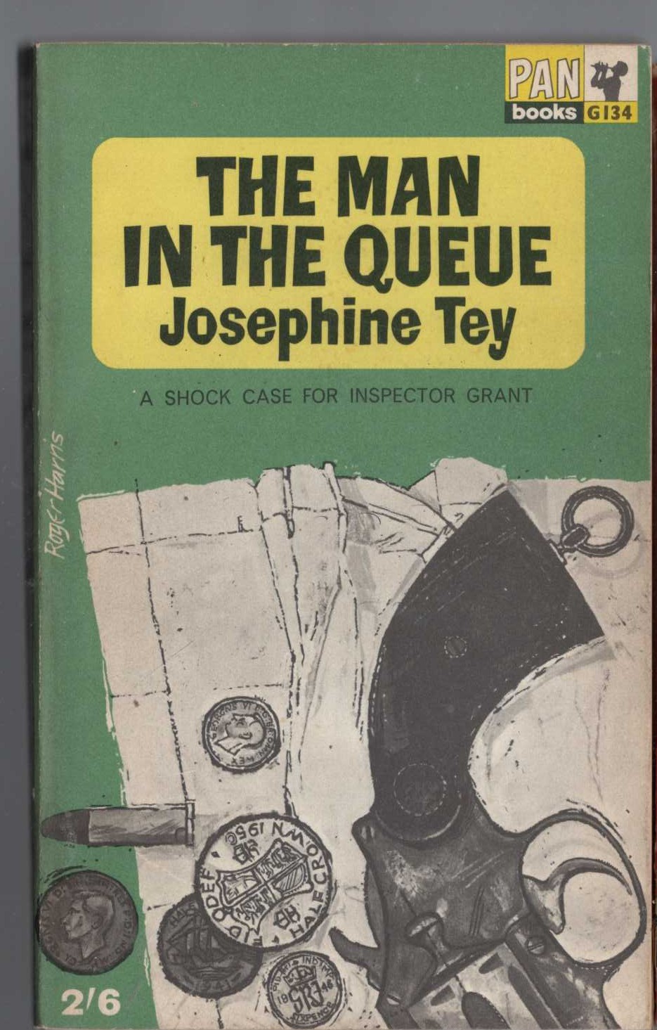Josephine Tey  THE MAN IN THE QUEUE front book cover image
