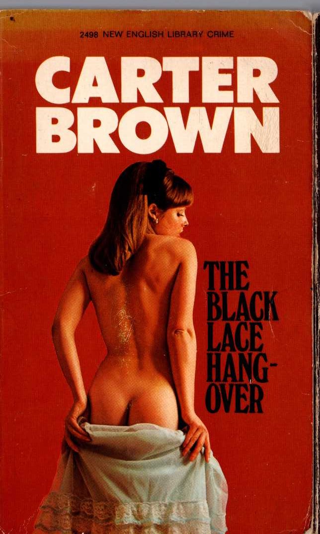 Carter Brown  THE BLACK LACE HANGOVER front book cover image