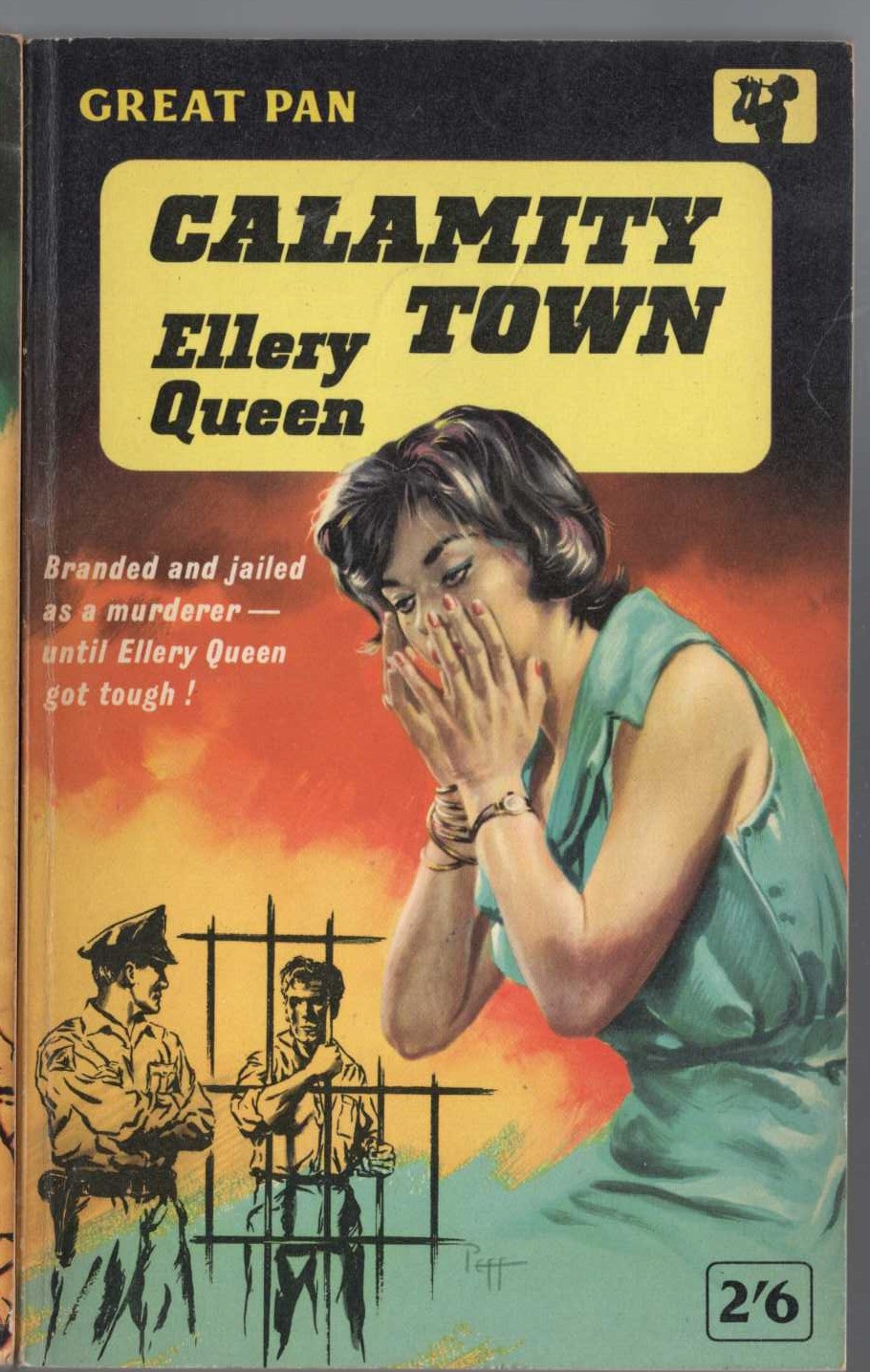 Ellery Queen  CALAMITY TOWN front book cover image