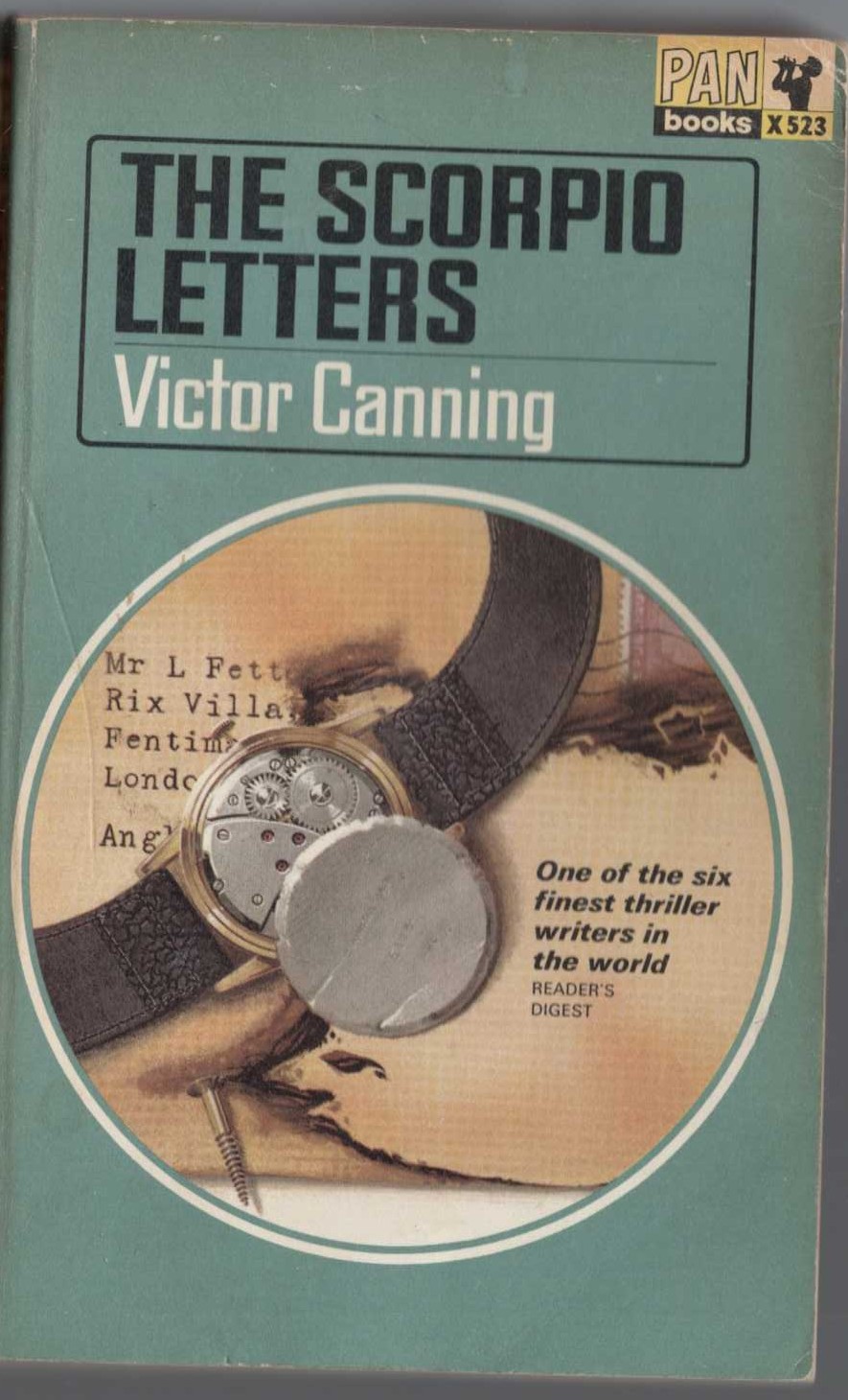 Victor Canning  THE SCORPIO LETTERS front book cover image