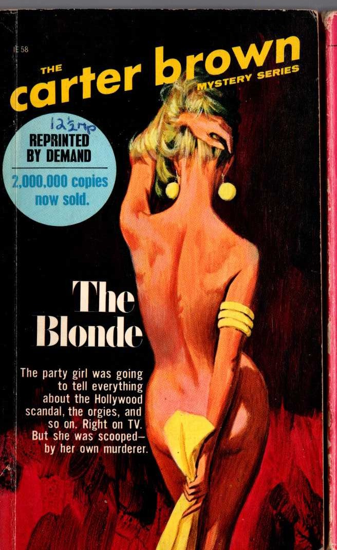 Carter Brown  THE BLONDE front book cover image