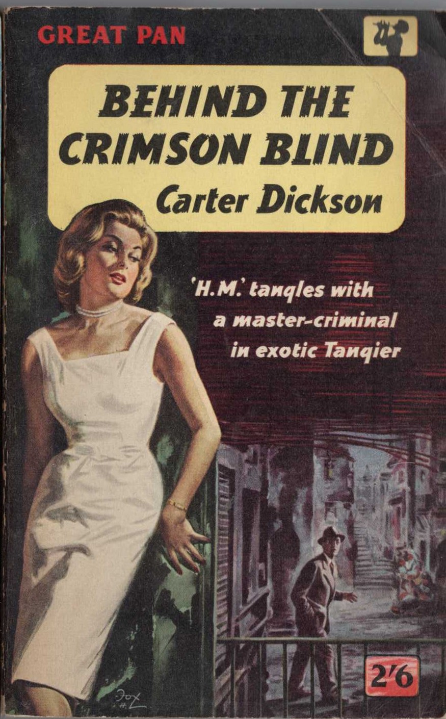Carter Dickson  BEHIND THE CRIMSON BLIND front book cover image
