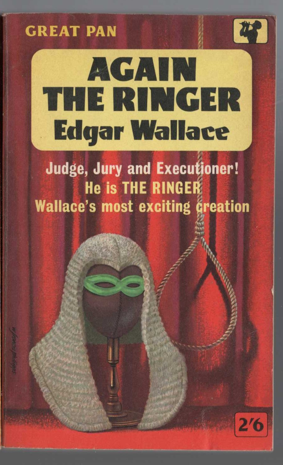 Edgar Wallace  AGAIN THE RINGER front book cover image