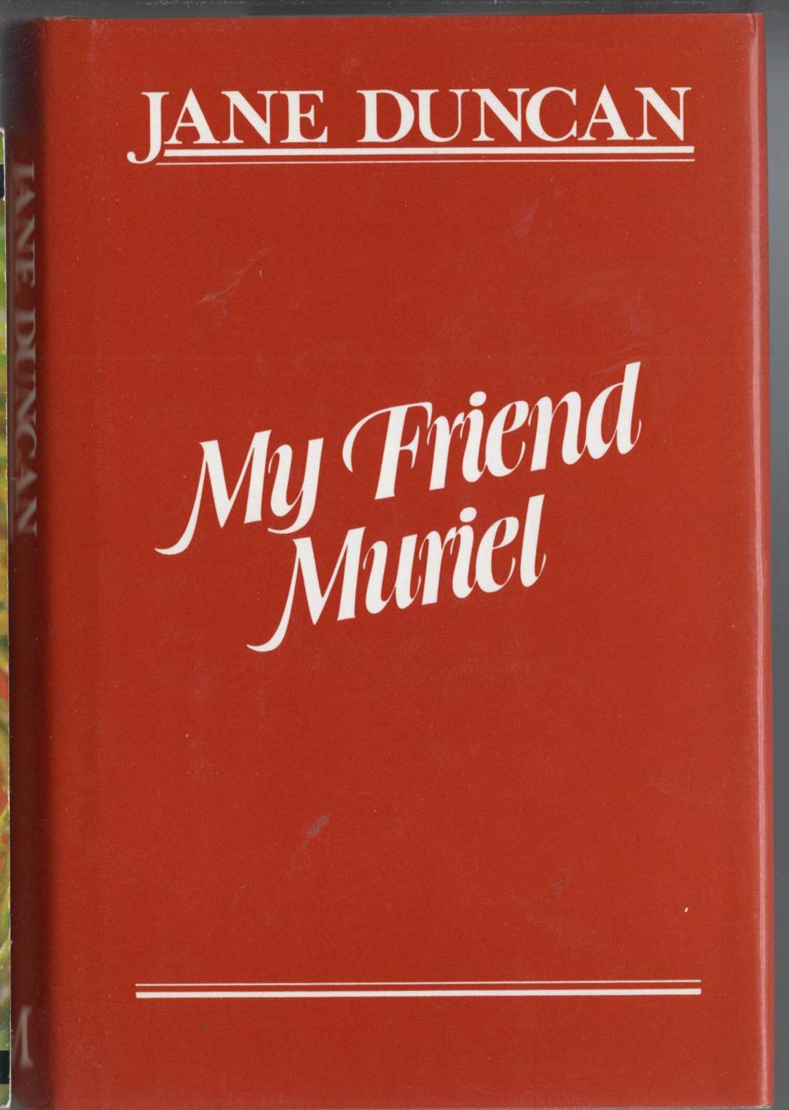 MY FRIEND MURIEL front book cover image