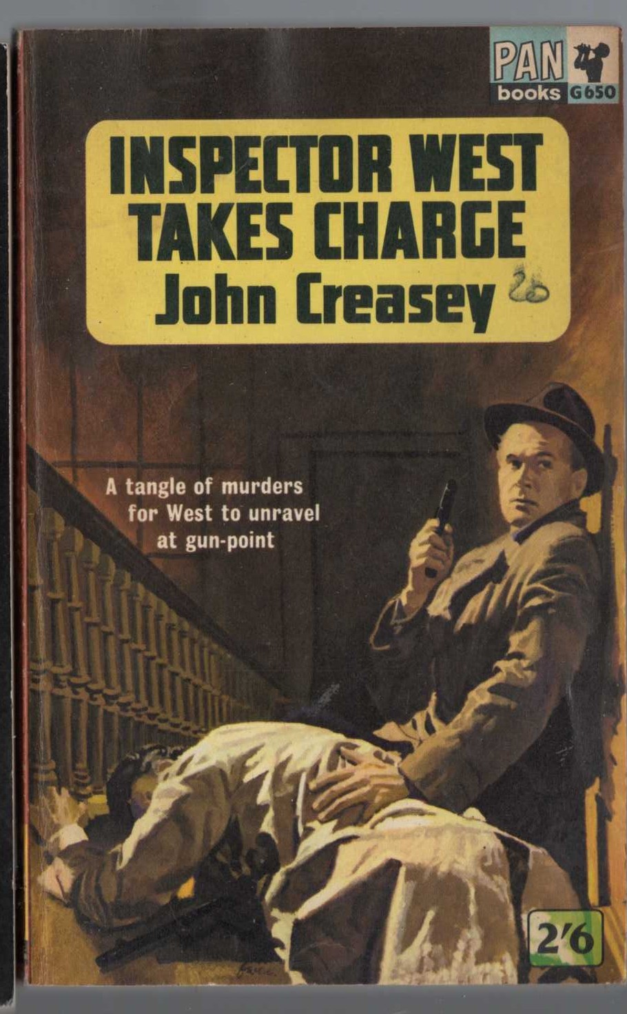 John Creasey  INSPECTOR WEST TAKES CHARGE front book cover image