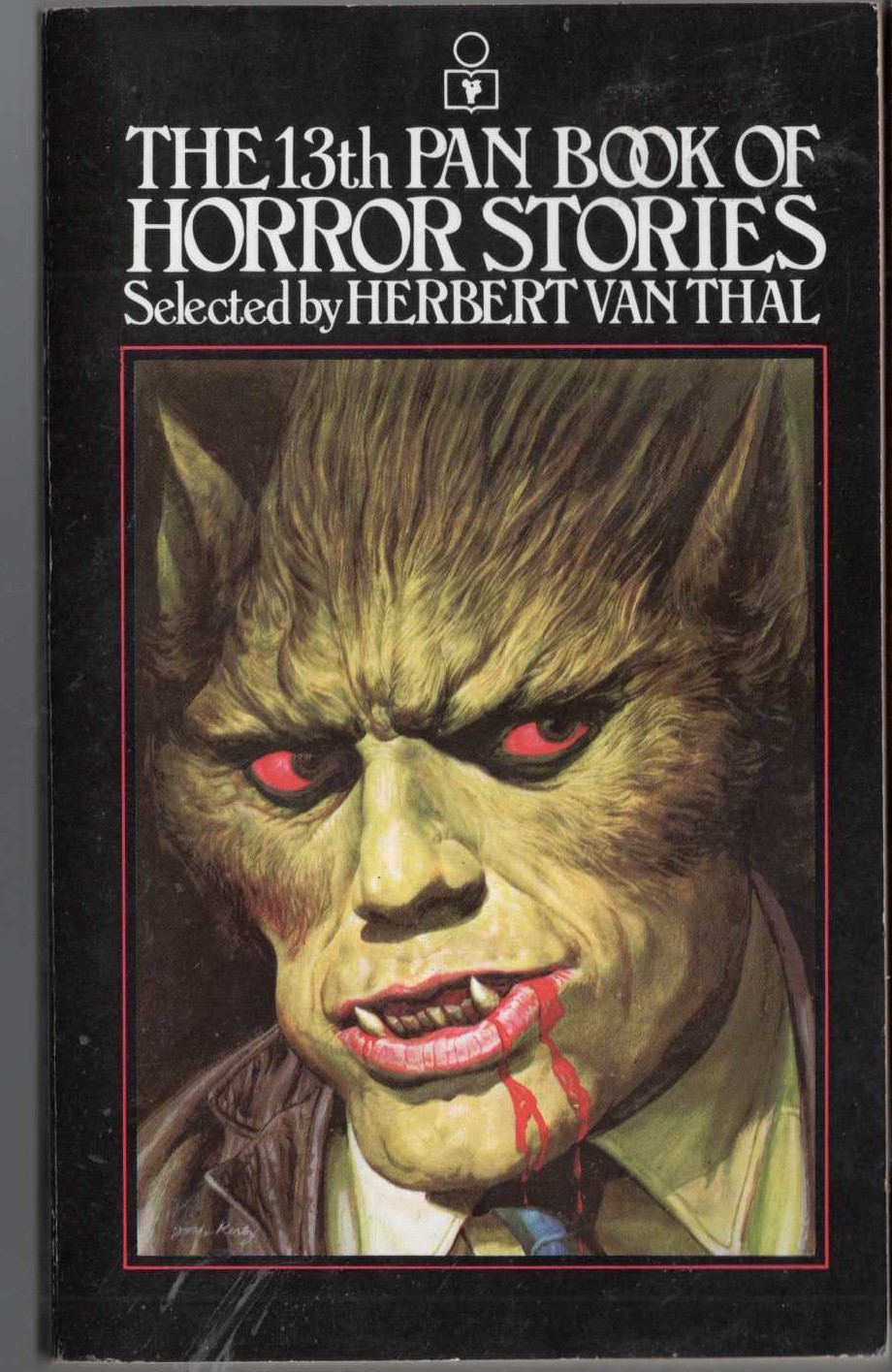 Herbert van Thal (selects) THE 13th PAN BOOK OF HORROR STORIES front book cover image