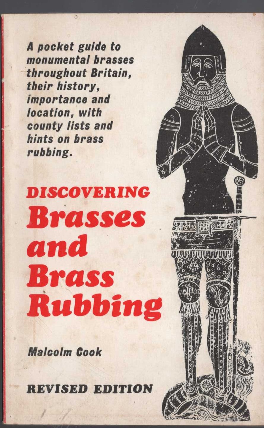 \ DISCOVERING BRASSES AND BRASS RUBBING by Malcolm Cook front book cover image
