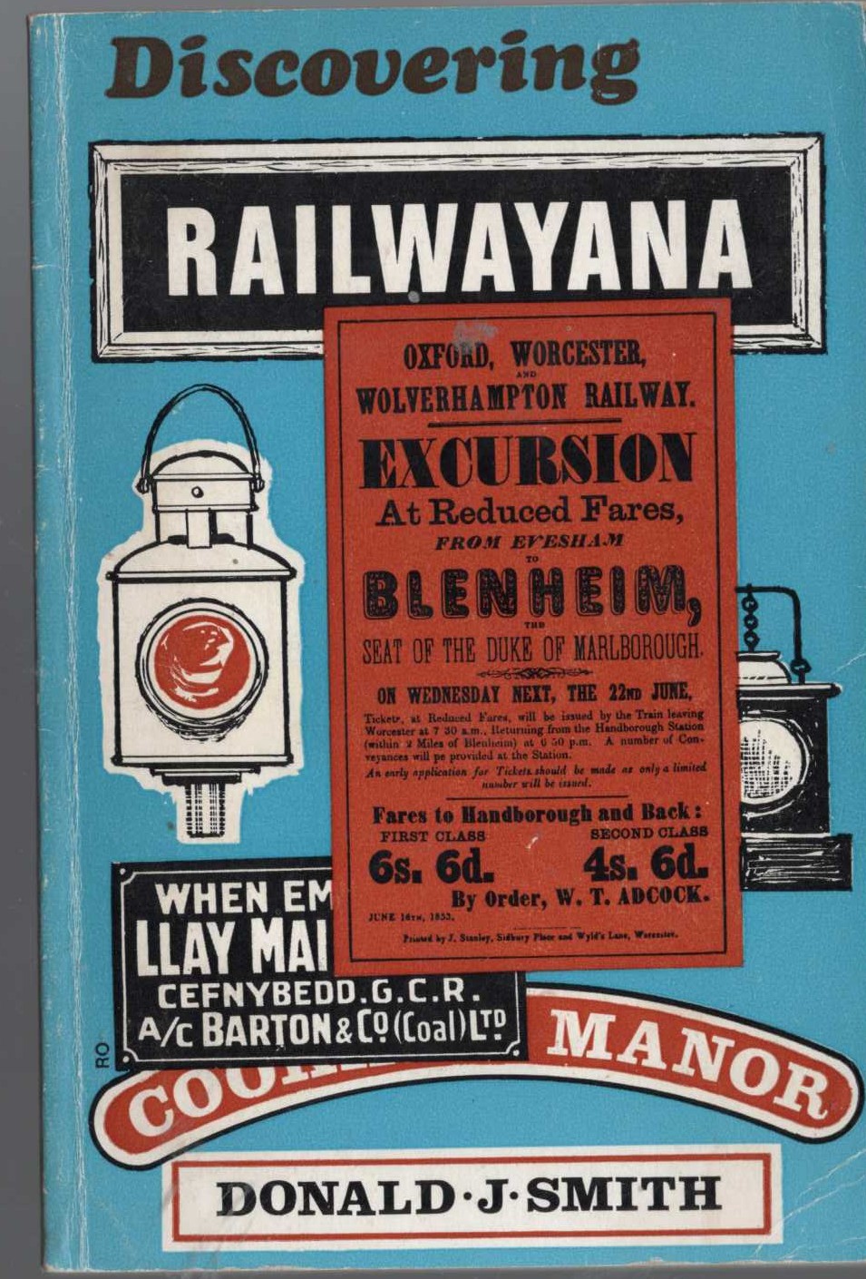 \ RAILWAYANA, Discovering by Donald J.Smith front book cover image