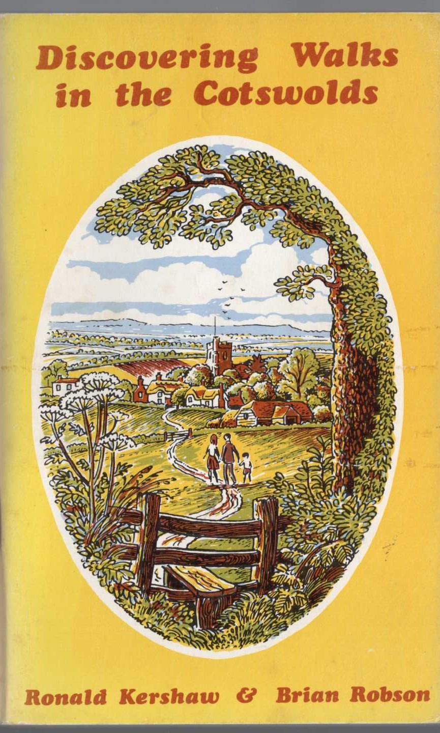 WALKS IN THE COTSWOLDS, Discovering by Ronald Kershaw & Brian Robson front book cover image