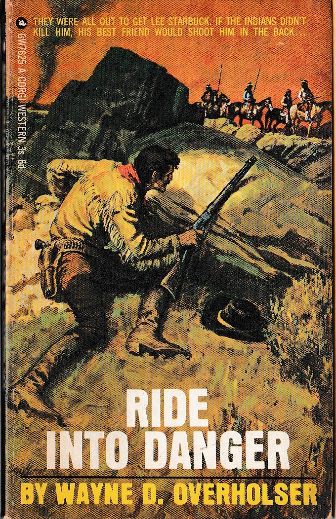 Wayne D. Overholser  RIDE INTO DANGER front book cover image
