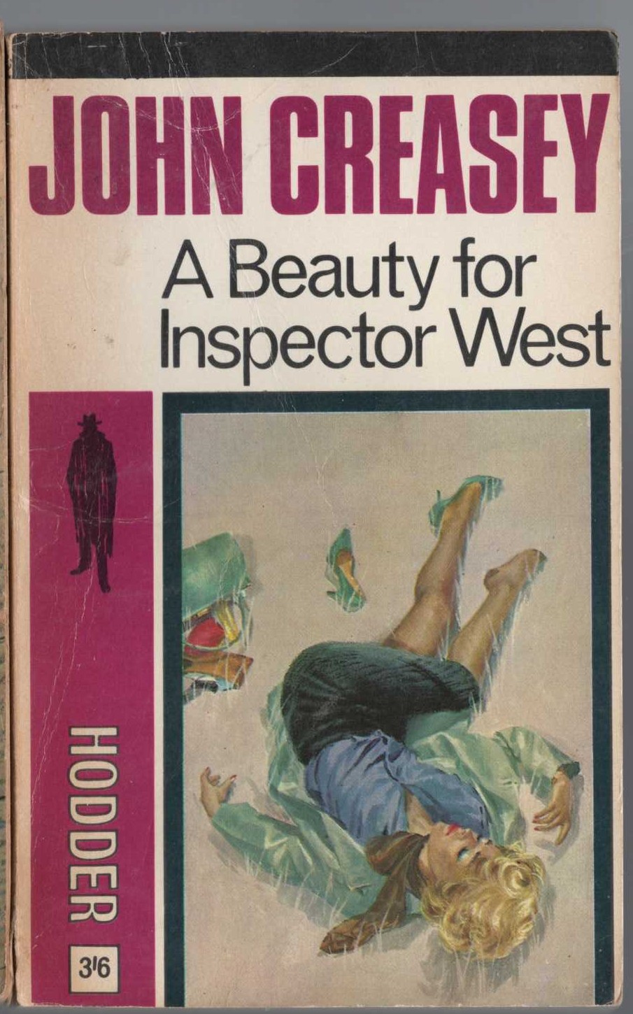 John Creasey  A BEAUTY FOR INSPECTOR WEST front book cover image