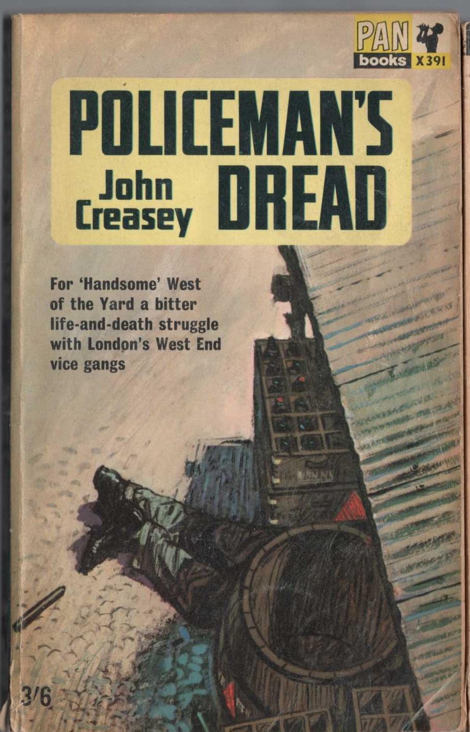 John Creasey  POLICEMAN'S DREAD (Roger West) front book cover image