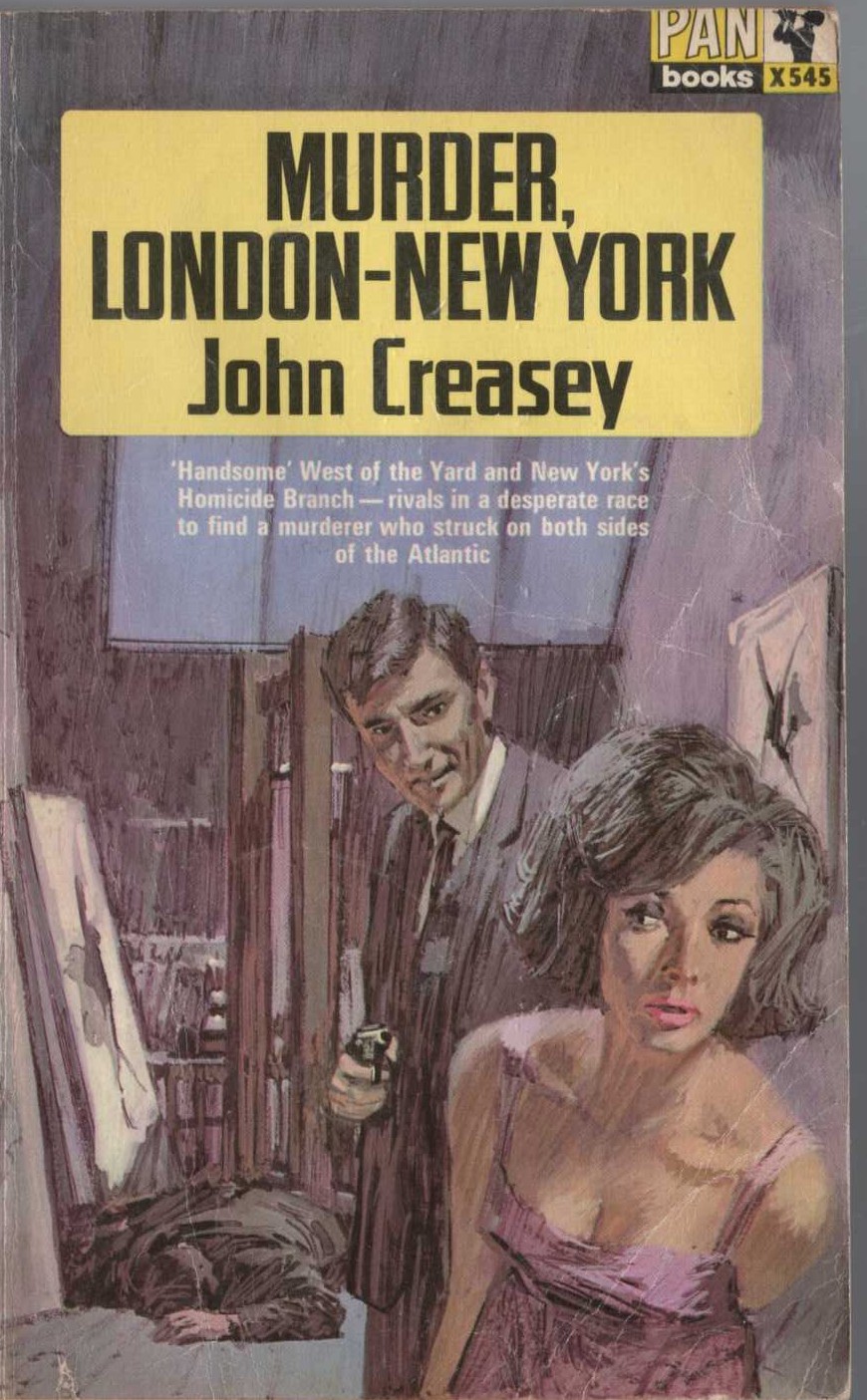 John Creasey  MURDER, LONDON -NEW YORK (Roger West) front book cover image
