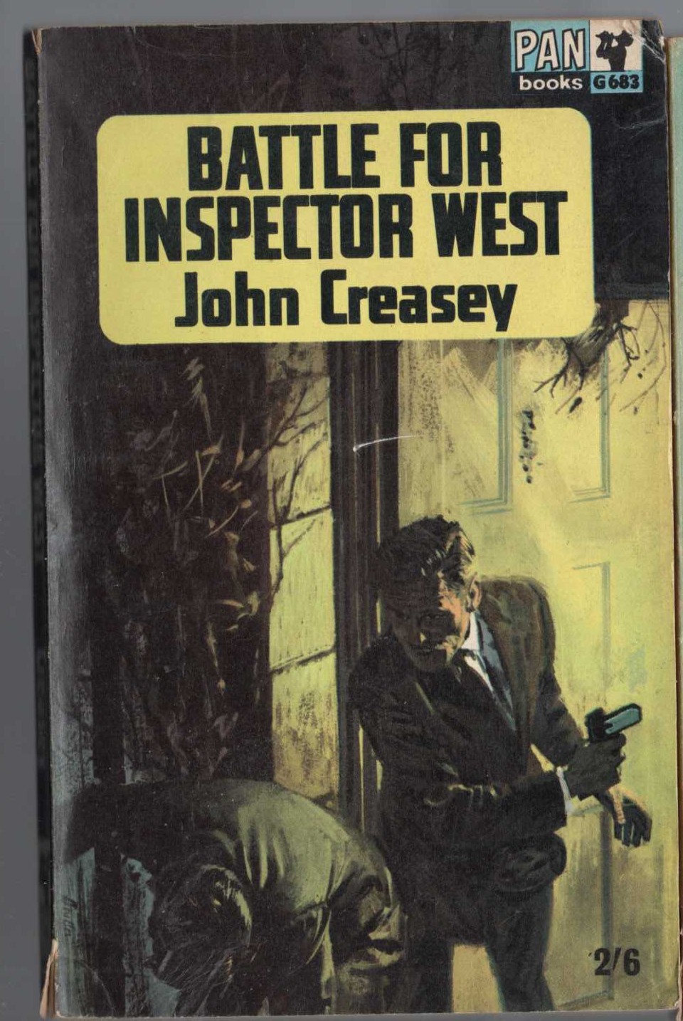 John Creasey  BATTLE FOR INSPECTOR WEST front book cover image
