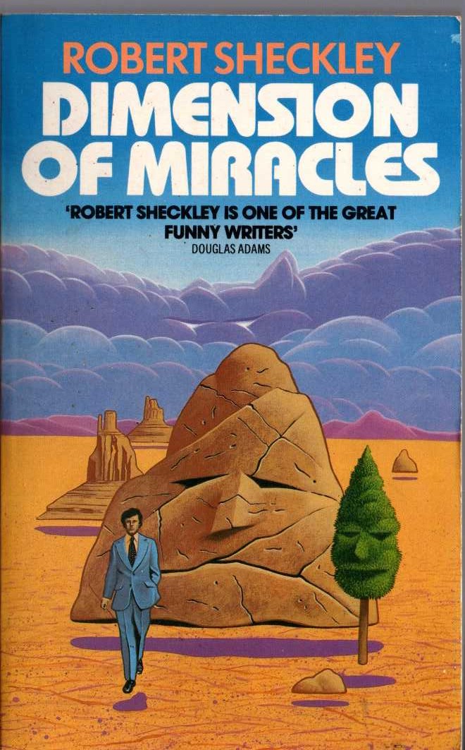 Robert Sheckley  DIMENSIONS OF MIRACLES front book cover image