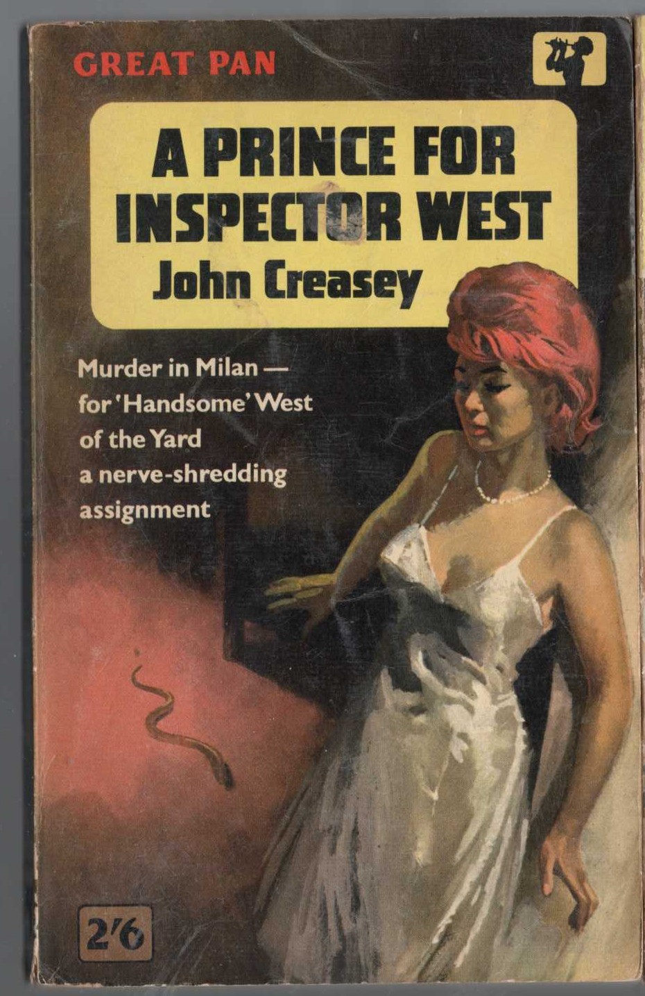 John Creasey  A PRINCE FOR INSPECTOR WEST front book cover image