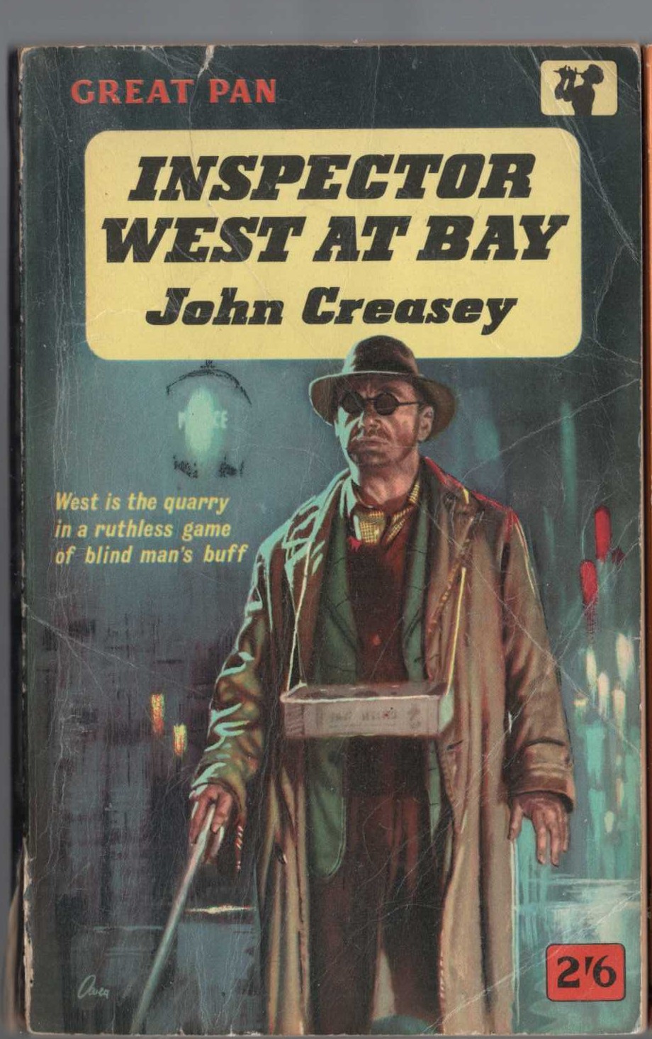 John Creasey  INSPECTOR WEST AT BAY front book cover image